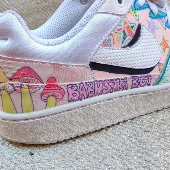 Nike Priority Low Custom 2015 Sz 8 Sneakers 641894-111 - Picture 5 of 14